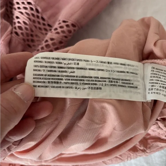 Abercrombie&Fitch x Teenvogue/Coachella Inspired Tiered Embroidered Lace Small - Picture 11 of 14